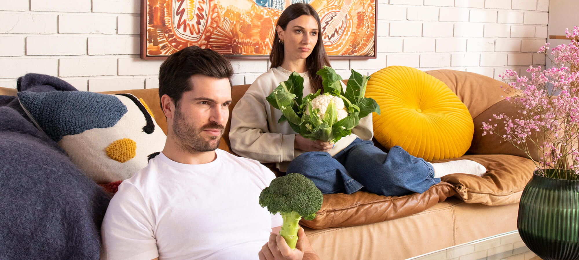 NutriV couple with vegetables