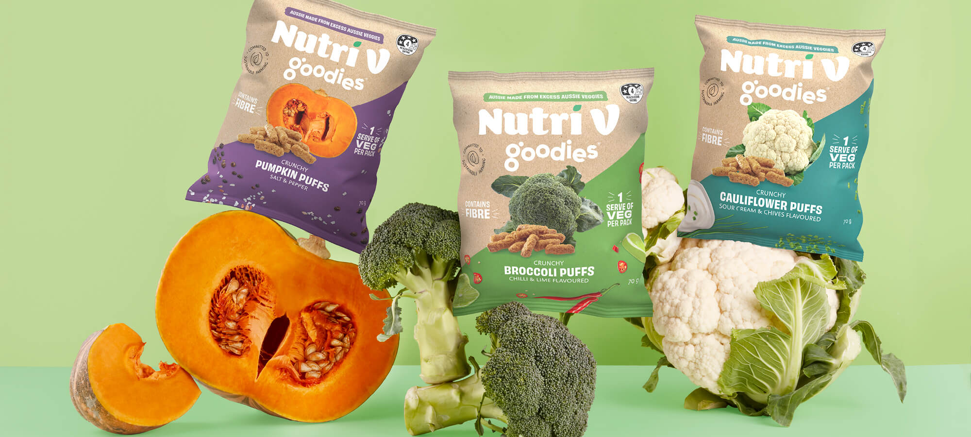 NutriV Goodies packs with vegetables