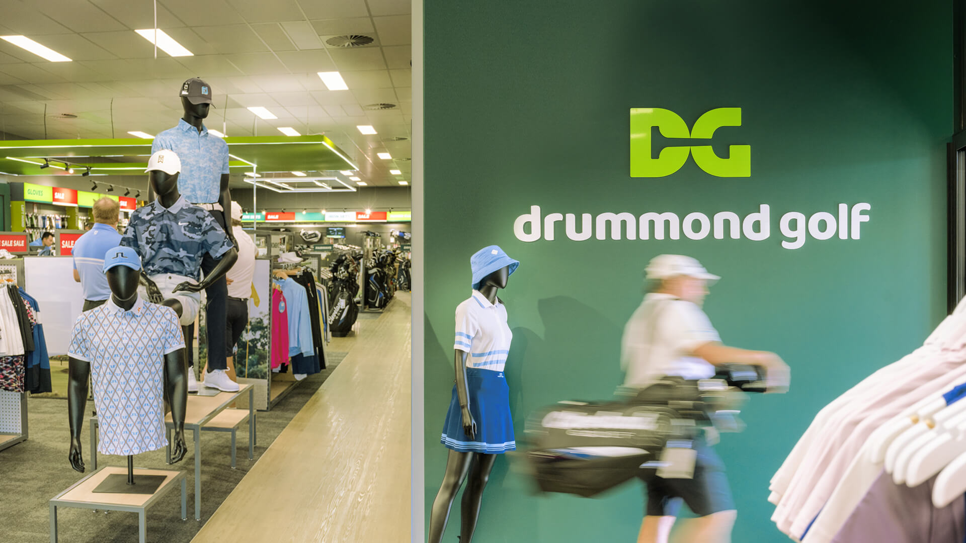 Drummond Golf store branding