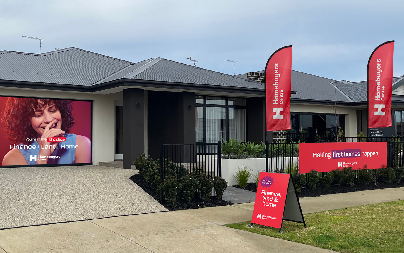 Homebuyers Centre display home signage